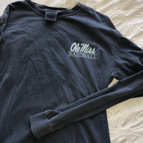 ole miss baseball long sleeve tee - Picture 1 of 3